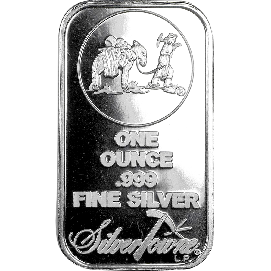 SilverTowne Silver 1oz Prospector Bar (Image 1)