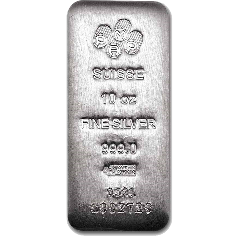 PAMP Suisse 10oz Silver Serialised Bar (Image 1)