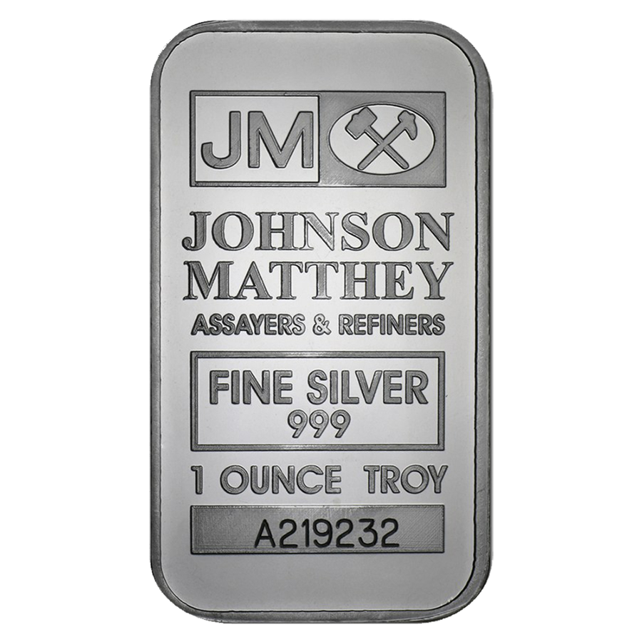 Pre-Owned Johnson Matthey 1oz Silver Bar (Image 2)