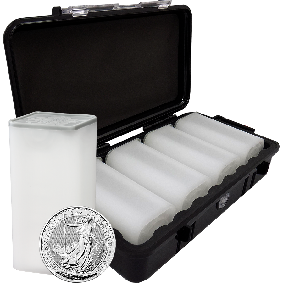 2022 UK Britannia 1oz Silver Coin - Mini Box of 100 Coins