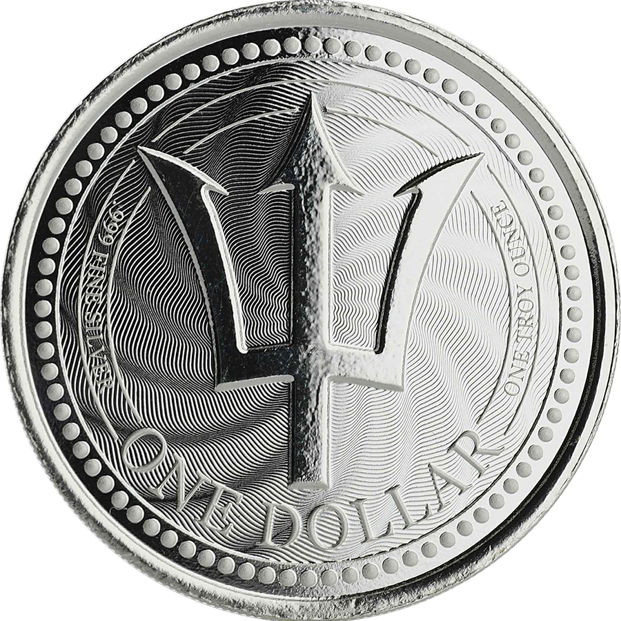 2018 Barbados $1 1oz LionFish Silver Bullion Coin