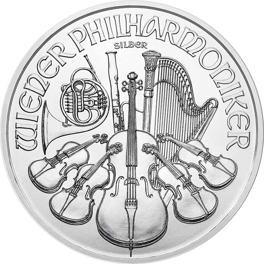 2022 Austrian Philharmonic 1oz Silver Coin (Image 2)