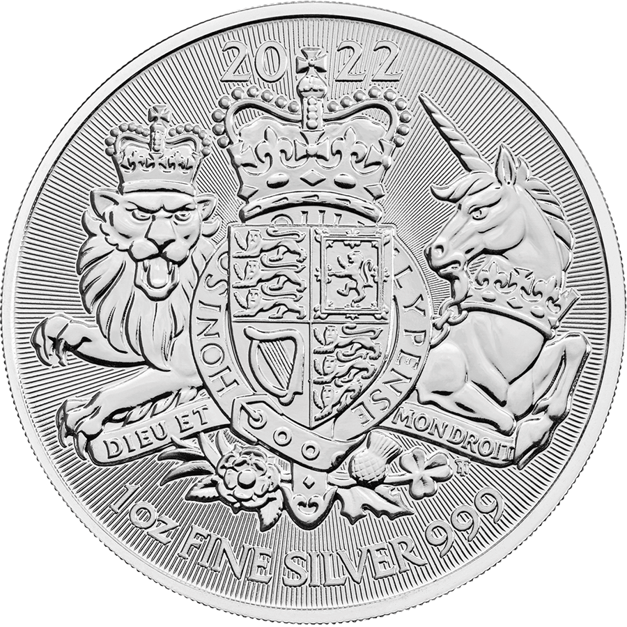2022 UK Royal Arms 1oz Silver Coin