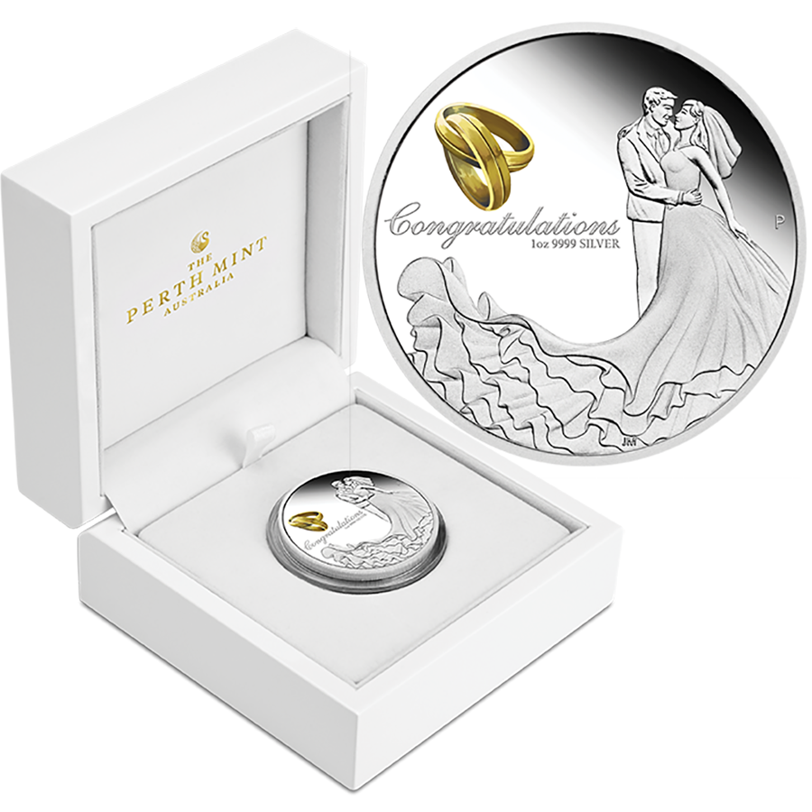 2022 Australian Wedding 1oz Silver Proof Coin (Image 2)
