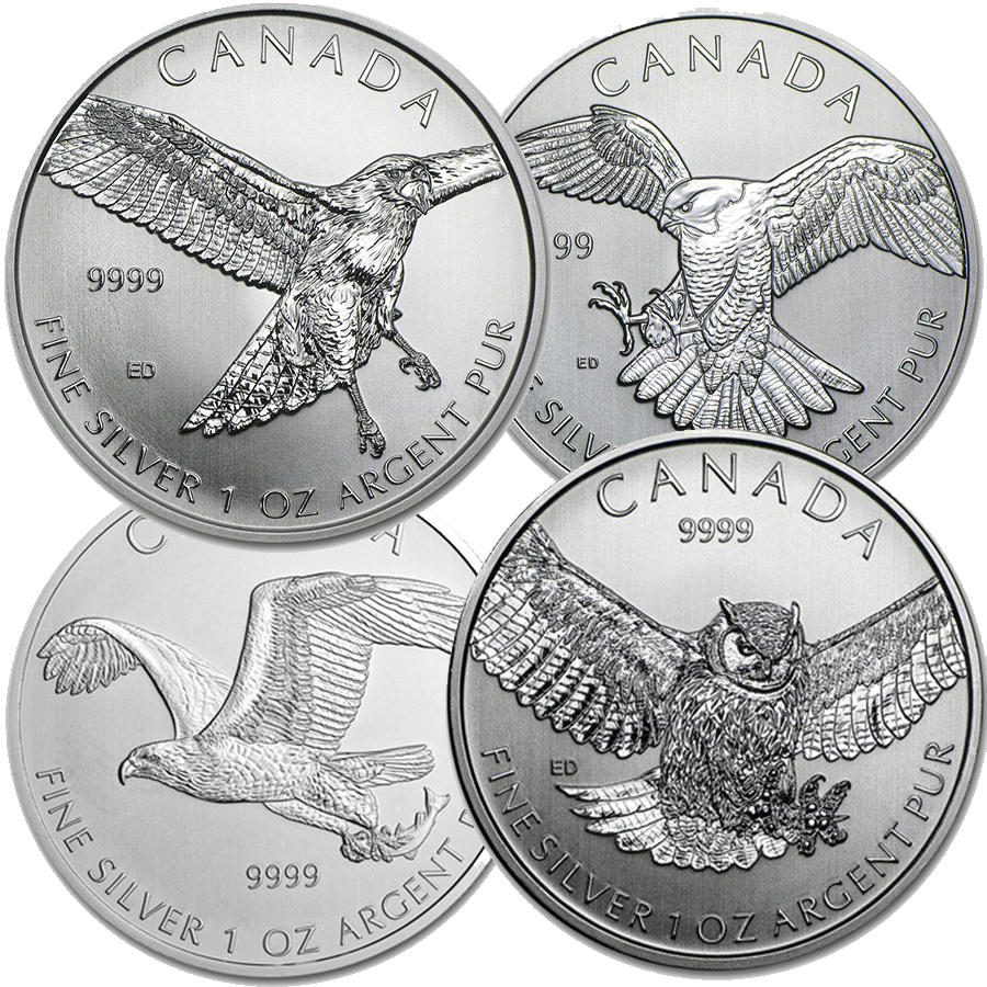 Canadian Birds of Prey 1oz Silver Coins