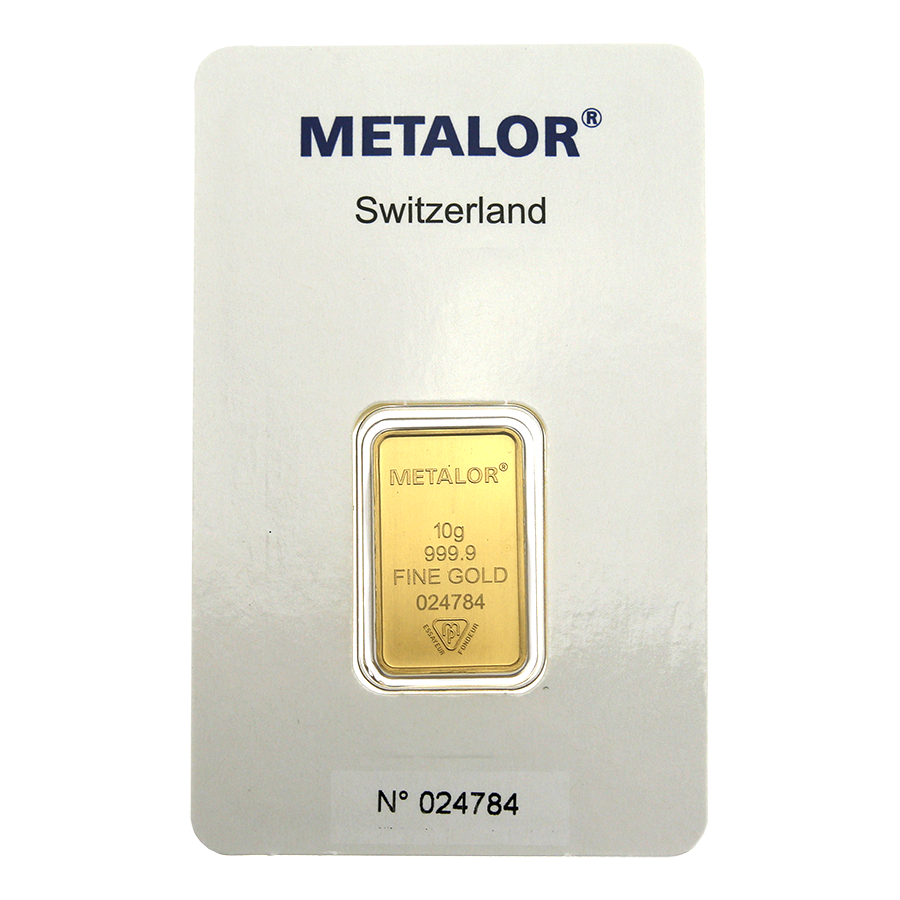 Metalor Stamped 10g Gold Bar (Image 2)