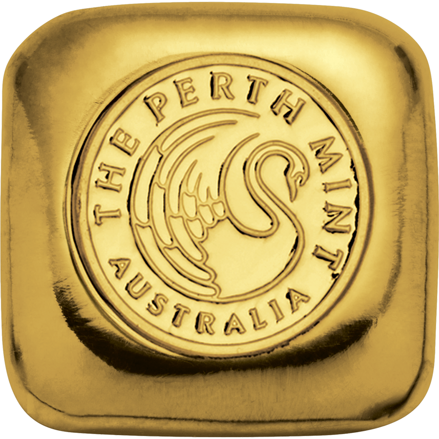 Perth Mint 1oz Cast Gold Bar (Image 1)