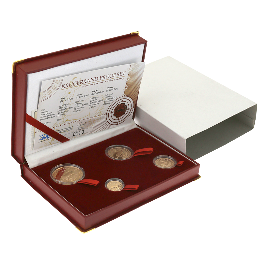 Pre-Owned 2008 South African Krugerrand Gold Proof 4-Coin Set (Image 2)