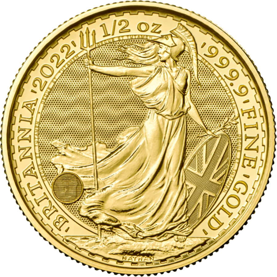2022 UK Britannia 1/2oz Gold Coin