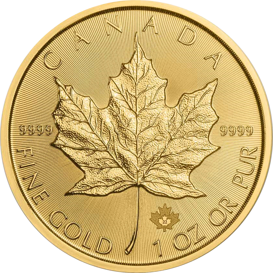 2022 Canadian Maple 1oz Gold Coin (Image 1)