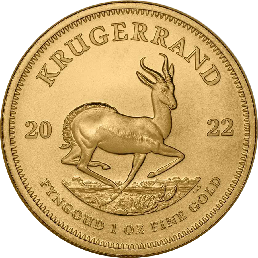 2022 South African Krugerrand 1oz Gold Coin