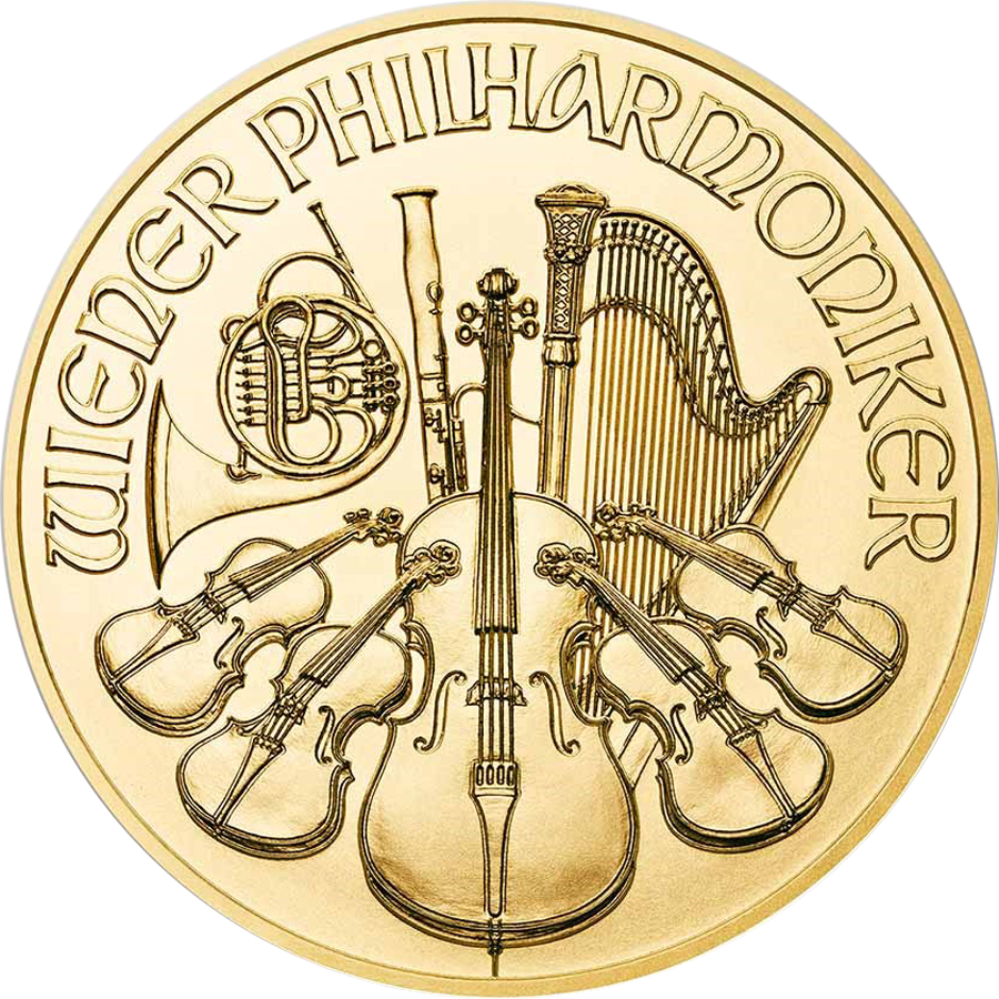 2022 Austrian Philharmonic 1oz Gold Coin (Image 1)