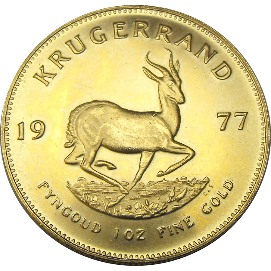 South African Krugerrand 1oz Gold Coin (Image 2)