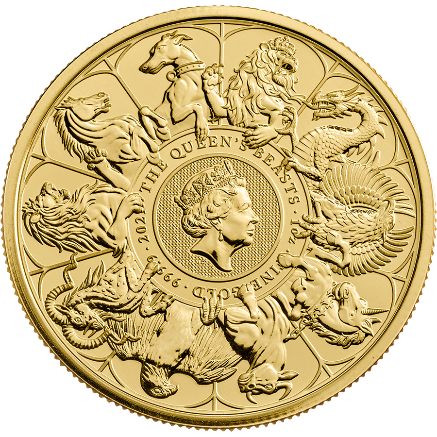 2021 UK Queen's Beasts Completer 1oz Gold Coin