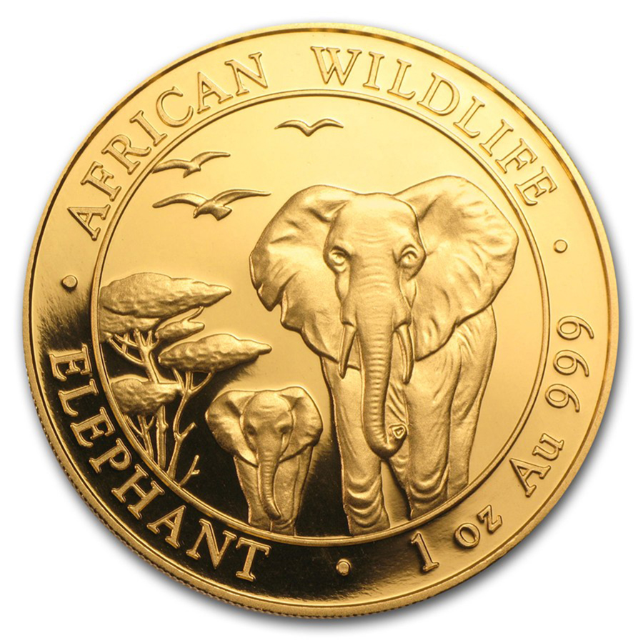 Somalian Elephant 1oz Gold Coin